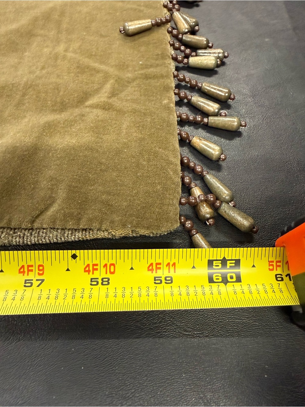 Vintage Brentwood Originals Jacquard Fern Throw Blanket 60x41 Sage Green Velvet - Picture 14 of 15